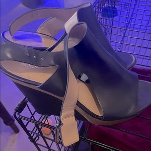 Michael Kors wedges - navy blue size 10